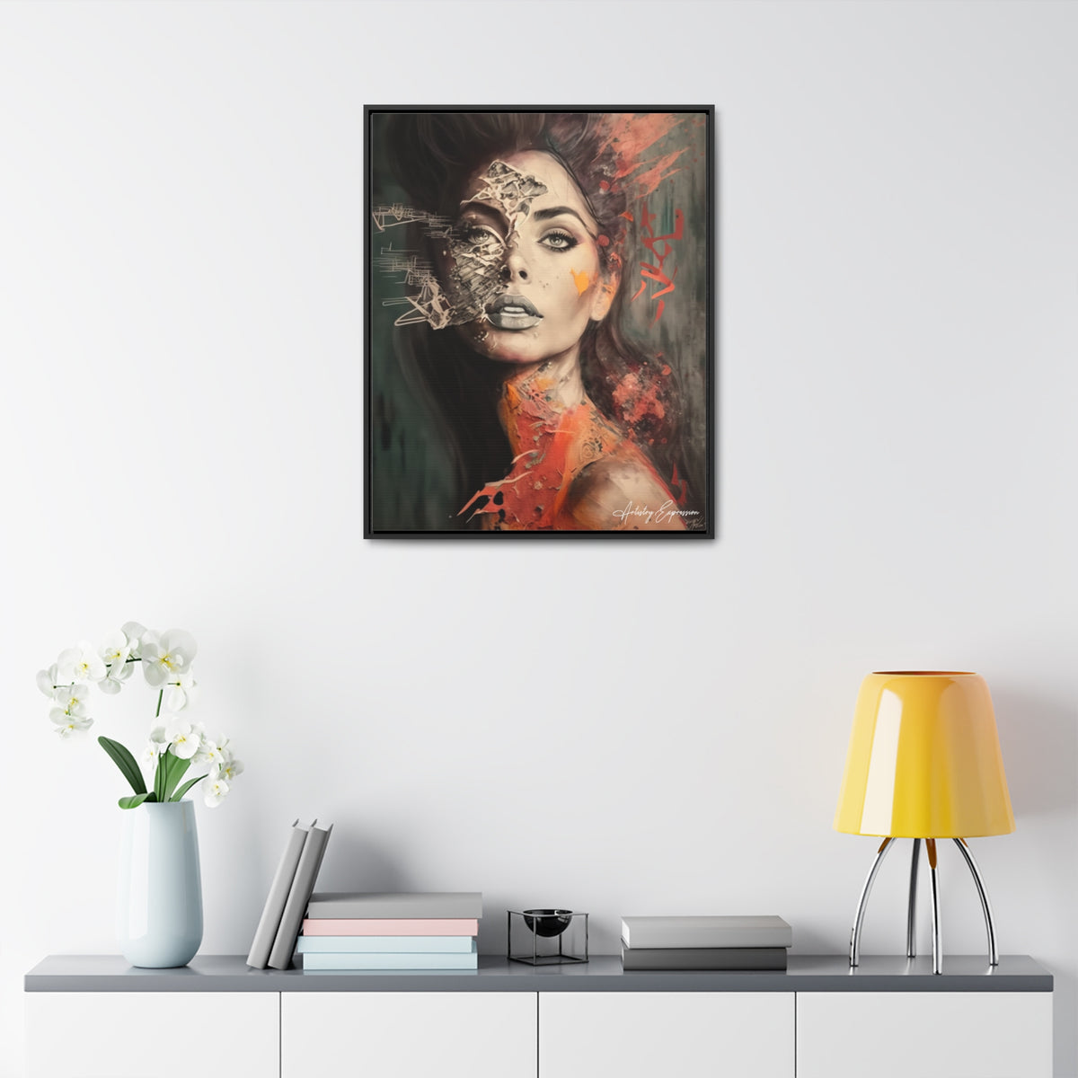 Charme Radieux : Portrait d'une Dame Glamour Artistique