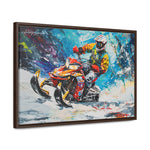 Snowmobiling Amidst Vivid Tones