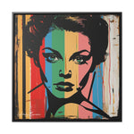 Color Splash: Vibrant Pop Art Lady Portrait