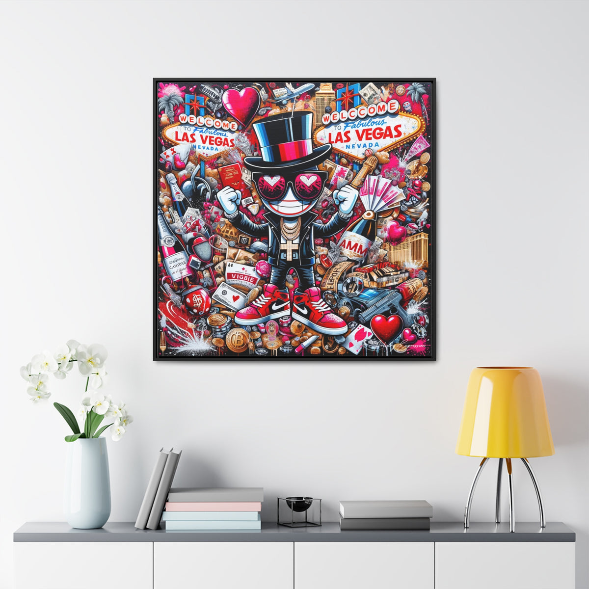 Neon Nights: Graffiti Exploration of Vegas Vibes