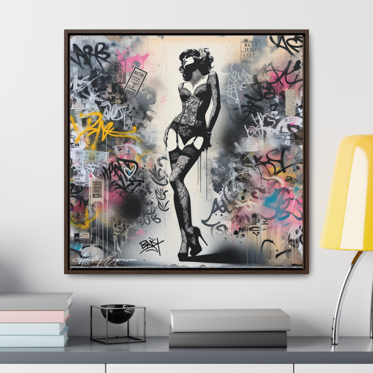 Graffiti Glamour: Beauty Amidst Chaos