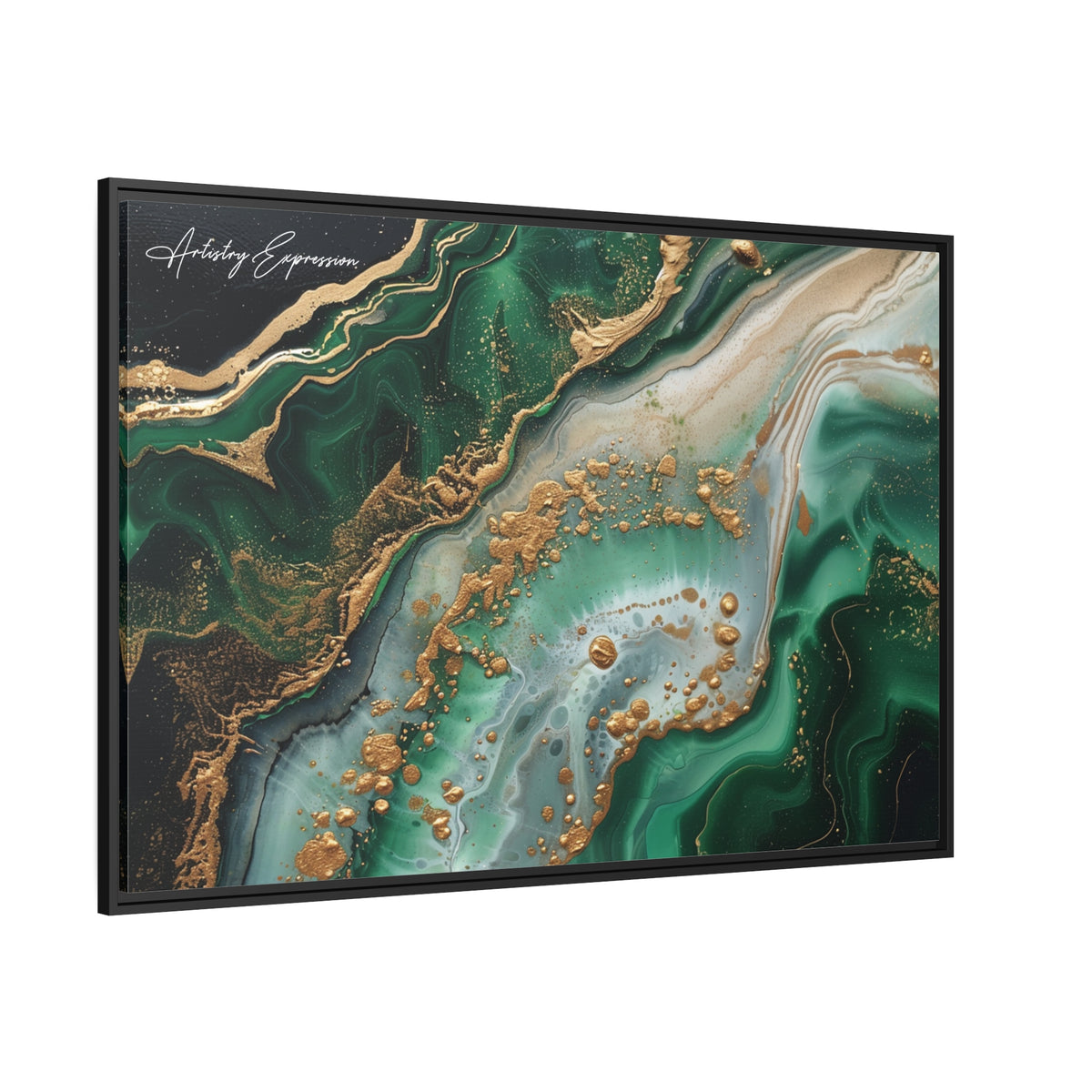 Emerald Ebb: Abstract Fluidity