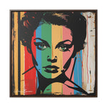 Color Splash: Vibrant Pop Art Lady Portrait
