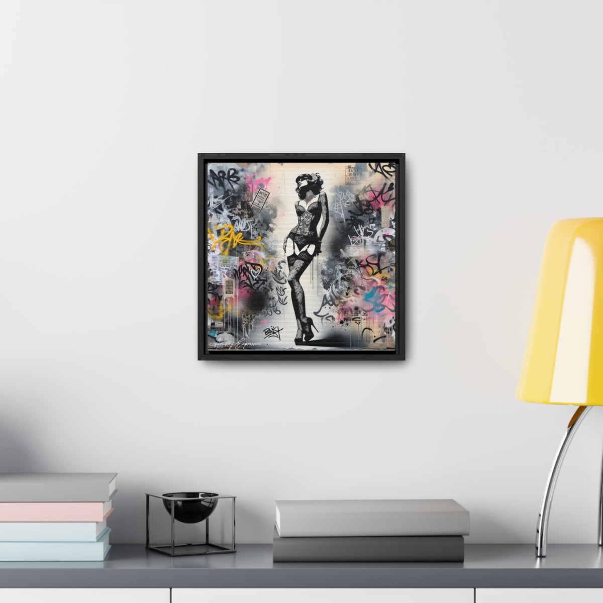 Graffiti Glamour: Beauty Amidst Chaos