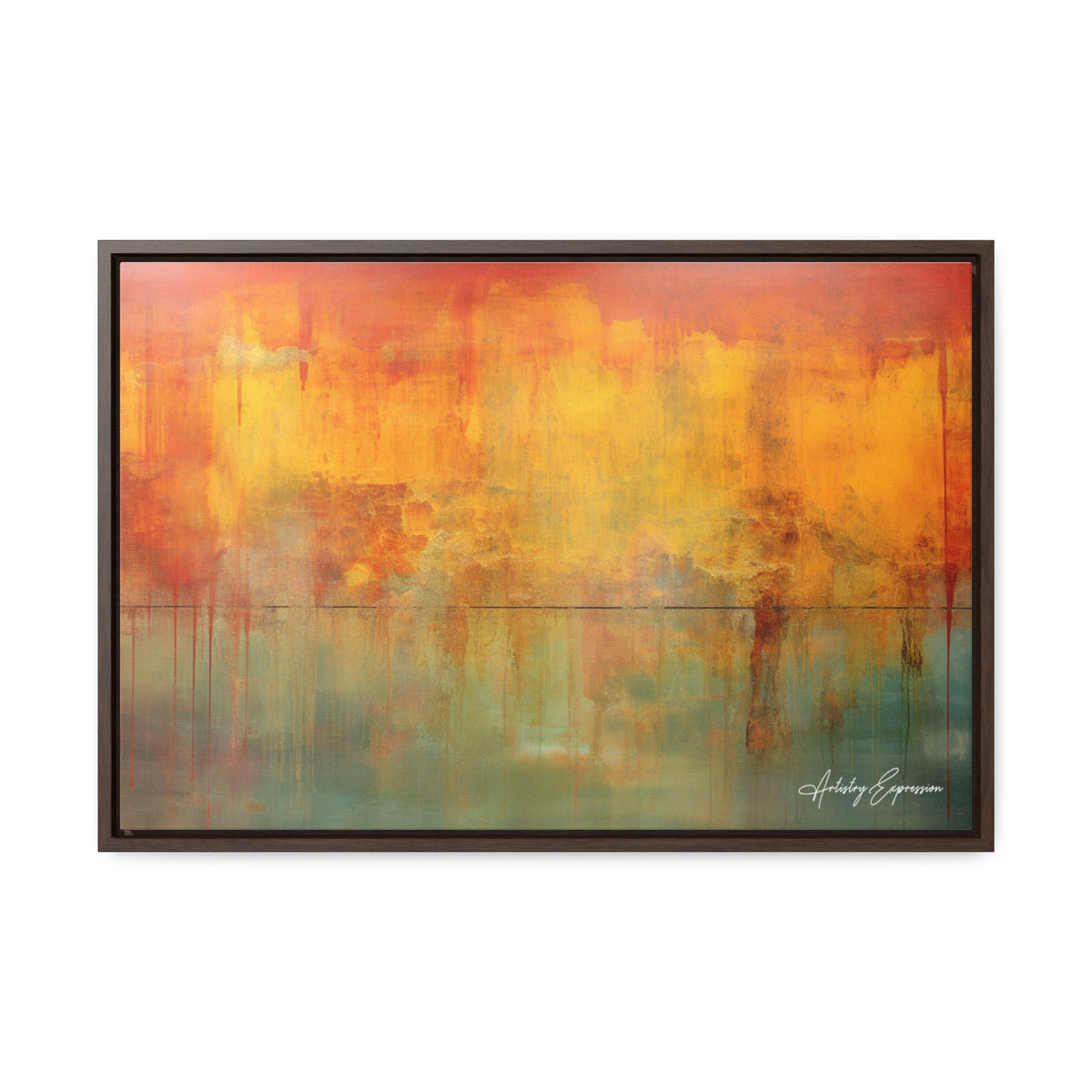 Expressionnisme abstrait aux couleurs profondes