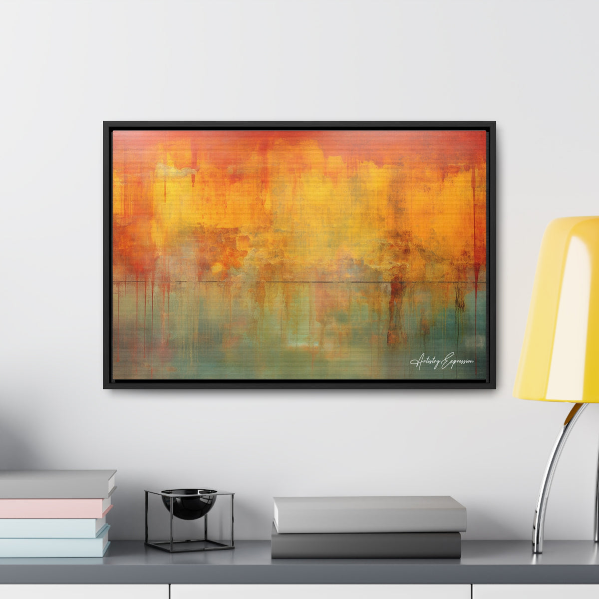 Expressionnisme abstrait aux couleurs profondes