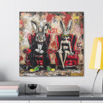 Urban Elegance: A Tale of Two Rabbits