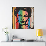 Color Splash: Vibrant Pop Art Lady Portrait