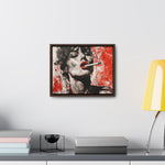 Crimson Charm: Beauty in Smoke