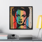 Color Splash: Vibrant Pop Art Lady Portrait