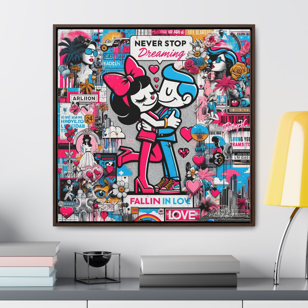 Urban Expression: Vibrant Graffiti Canvas
