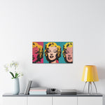 Pop Icon: Marilyn Monroe in Tri-Color Canvas