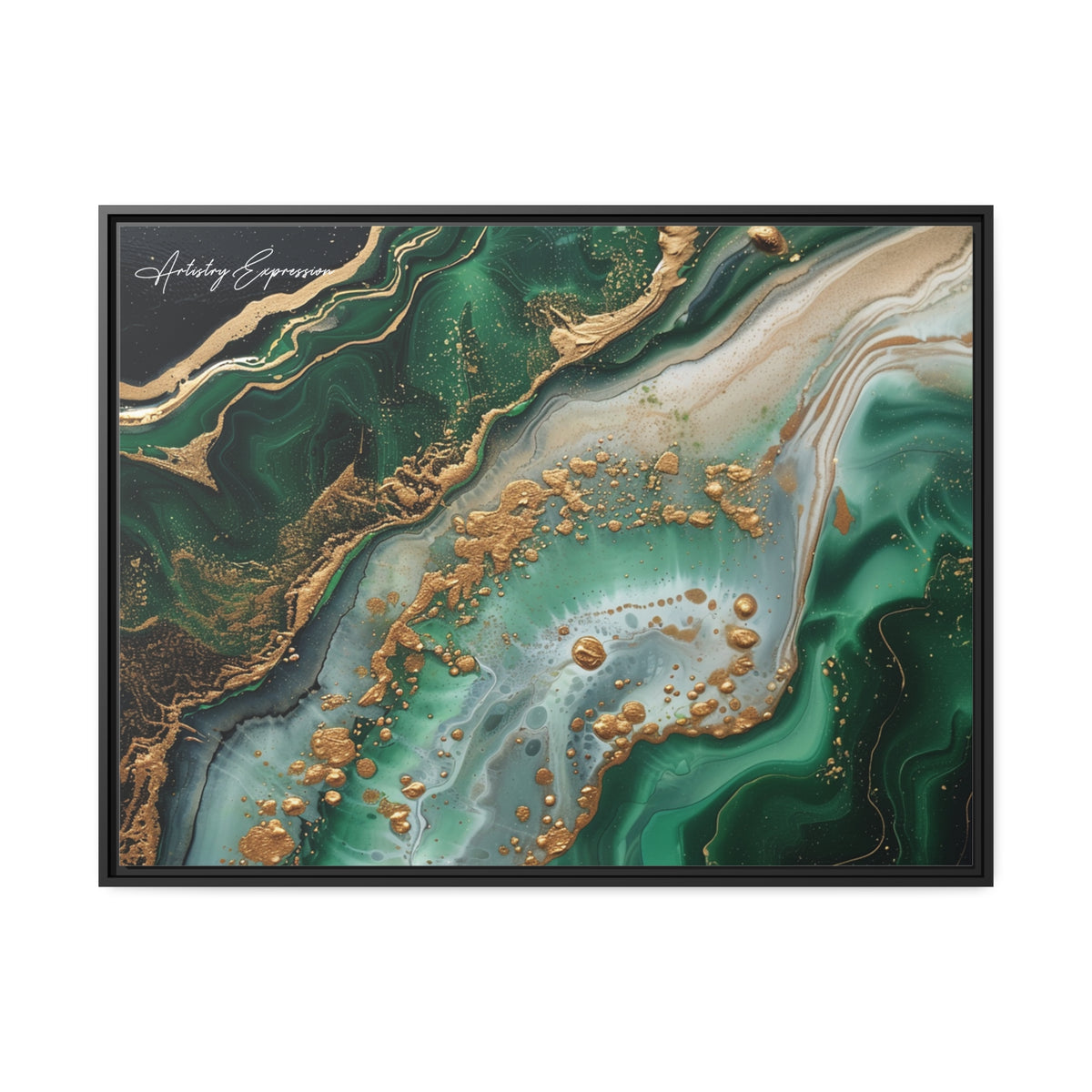 Emerald Ebb: Abstract Fluidity