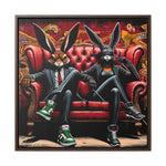 Bunny Street Style: Graffiti Mural of Urban Sophistication