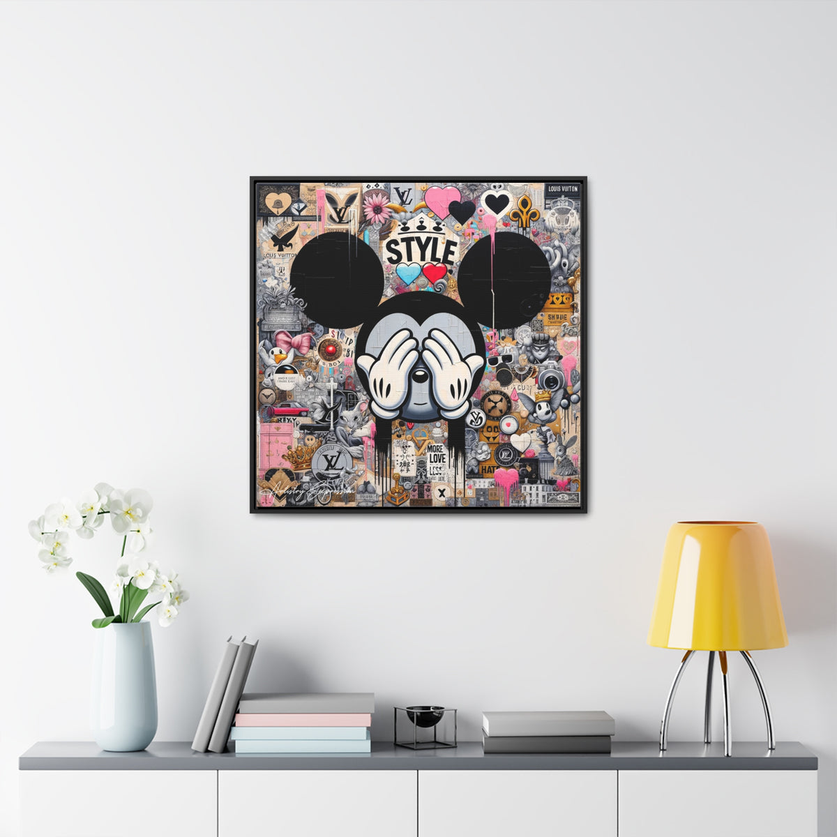 Urban Harmony: A Graffiti Mosaic of Pop Culture