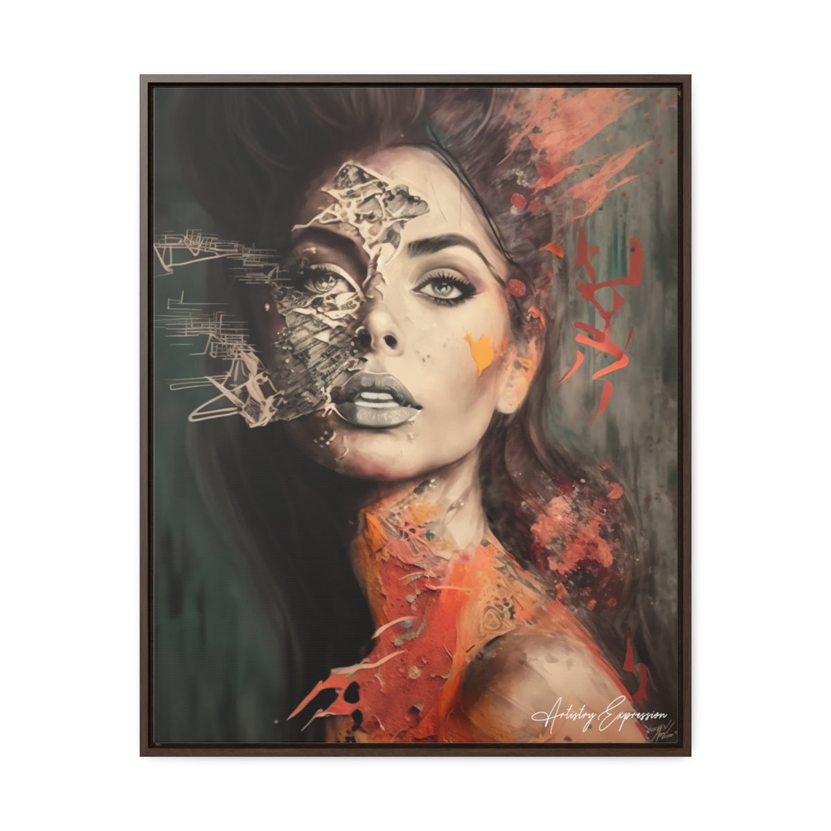 Charme Radieux : Portrait d'une Dame Glamour Artistique