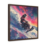 Snowscape Sprint: Snowmobile Dash in Color