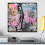 Urban Elegance: Sensuous Graffiti Symphony