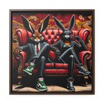 Bunny Street Style: Graffiti Mural of Urban Sophistication