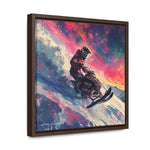 Snowscape Sprint: Snowmobile Dash in Color