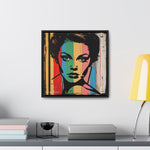 Color Splash: Vibrant Pop Art Lady Portrait