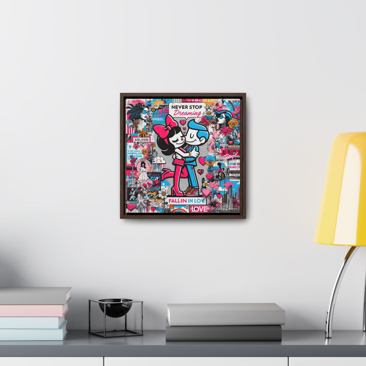 Urban Expression: Vibrant Graffiti Canvas