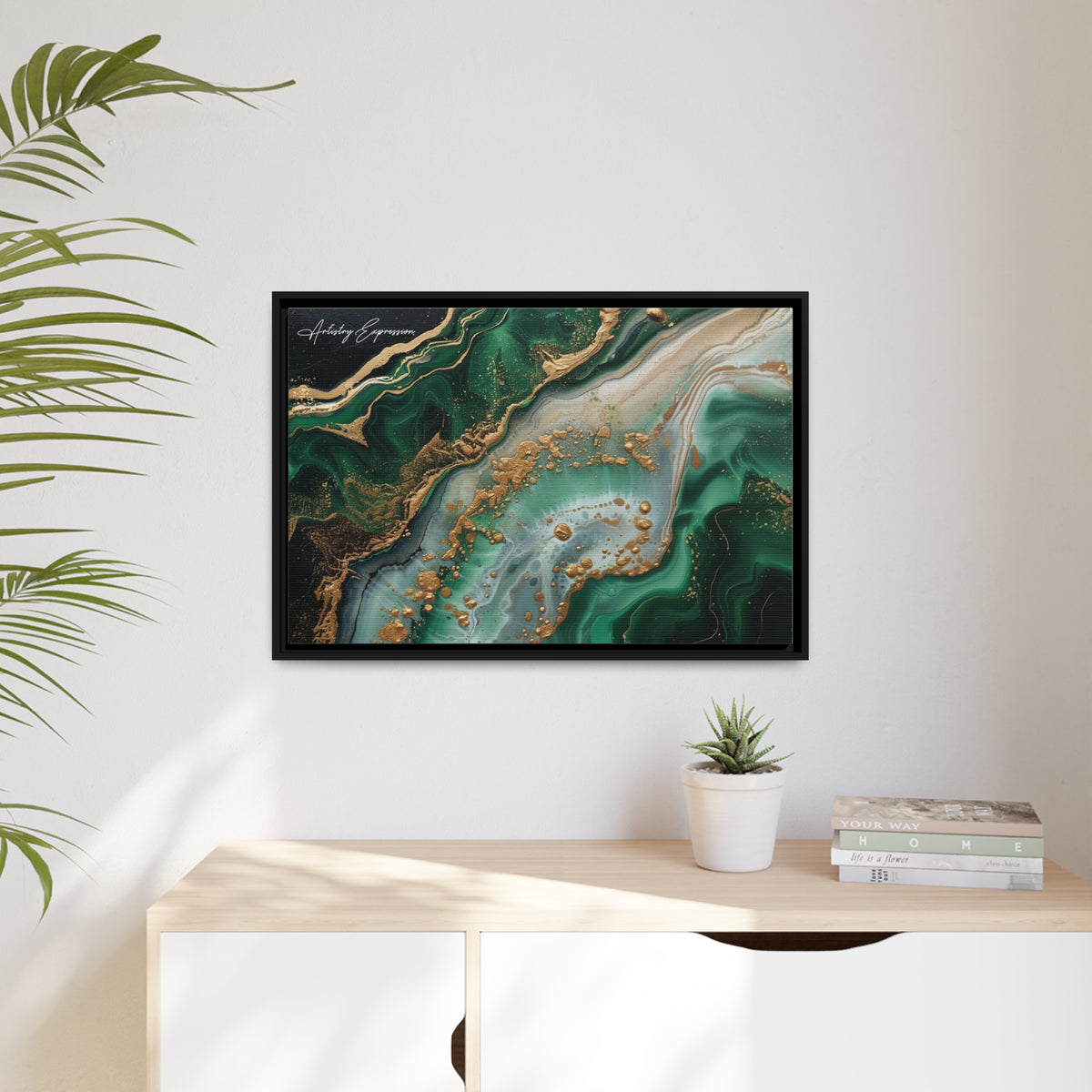 Emerald Ebb: Abstract Fluidity