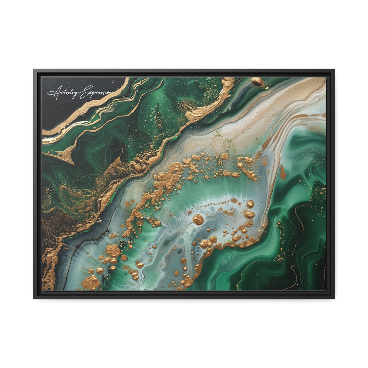 Emerald Ebb: Abstract Fluidity