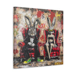 Urban Elegance: A Tale of Two Rabbits