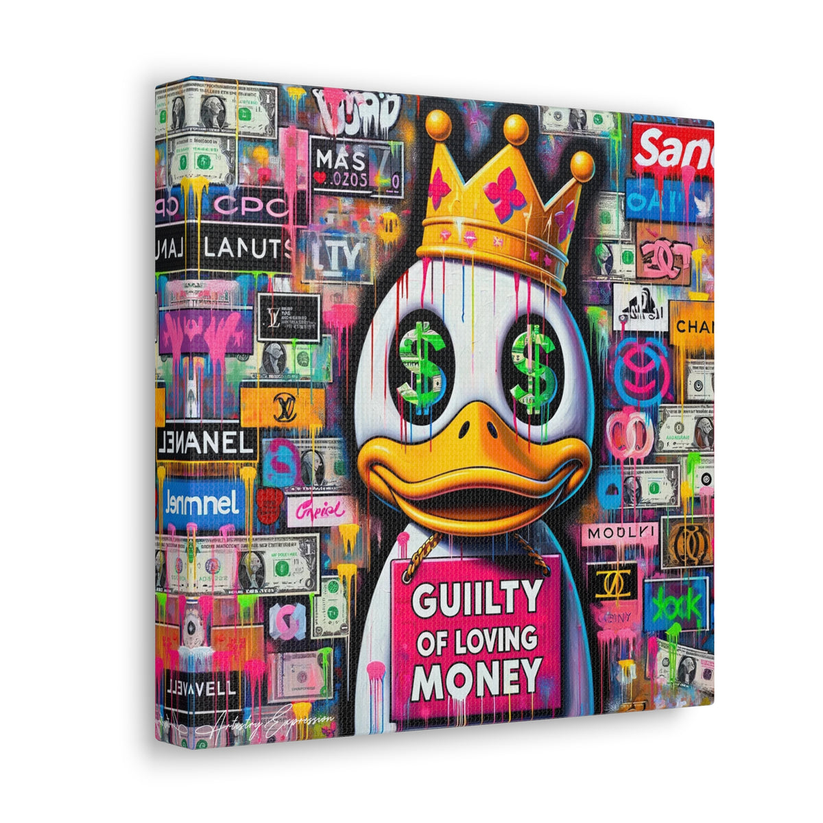 Luxury Lament: Graffiti Art on Obsession with Money