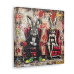 Urban Elegance: A Tale of Two Rabbits