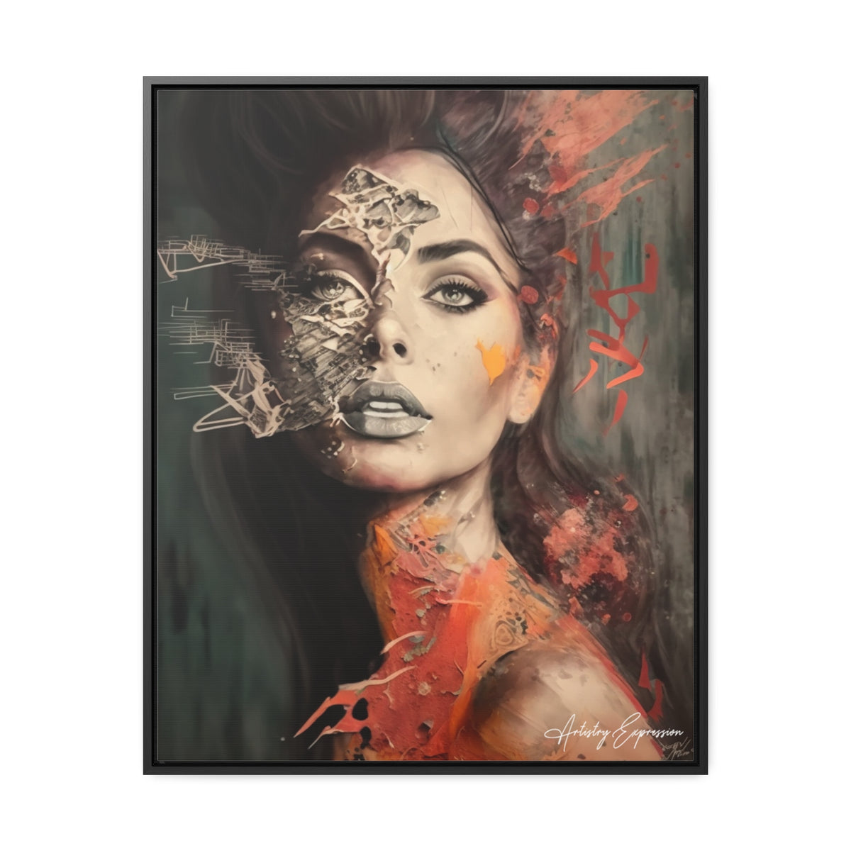 Charme Radieux : Portrait d'une Dame Glamour Artistique