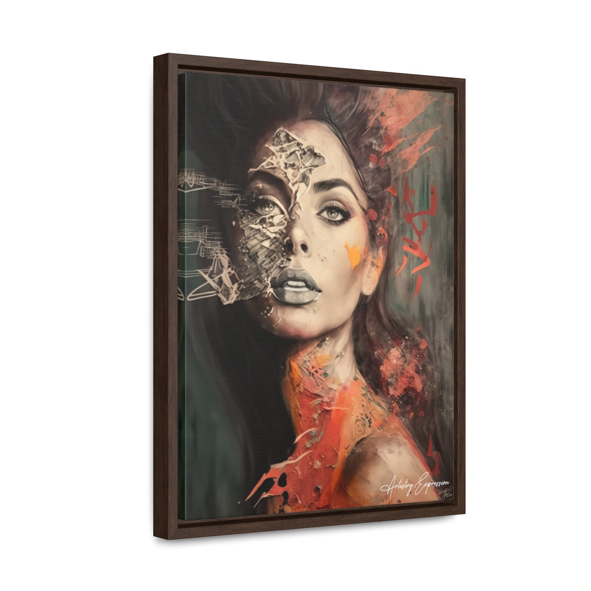 Charme Radieux : Portrait d'une Dame Glamour Artistique