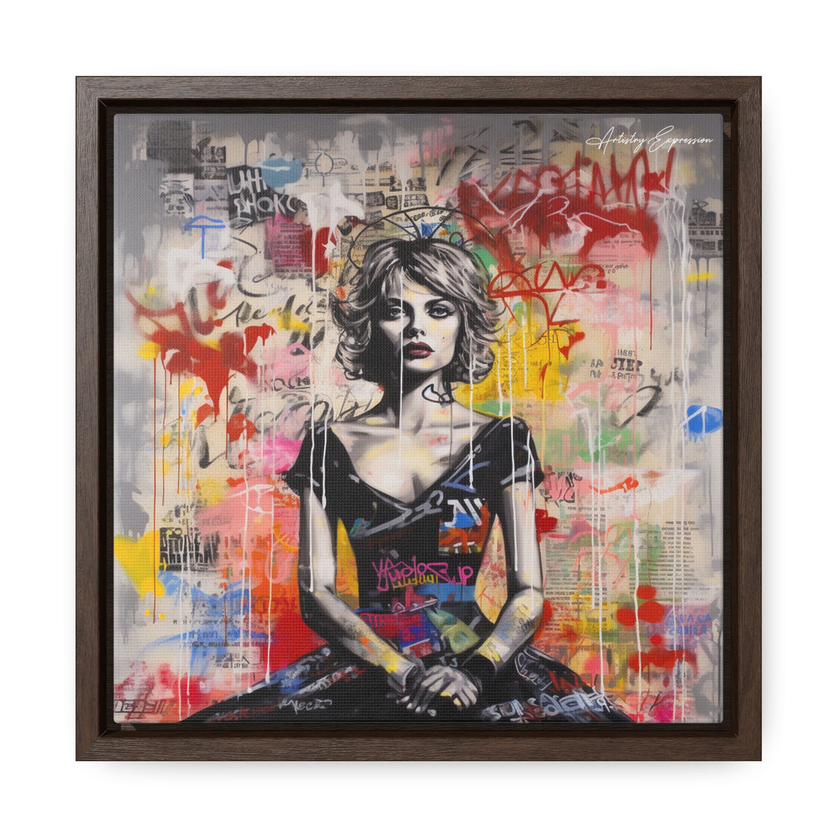 Urban Elegance: Vibrant Graffiti