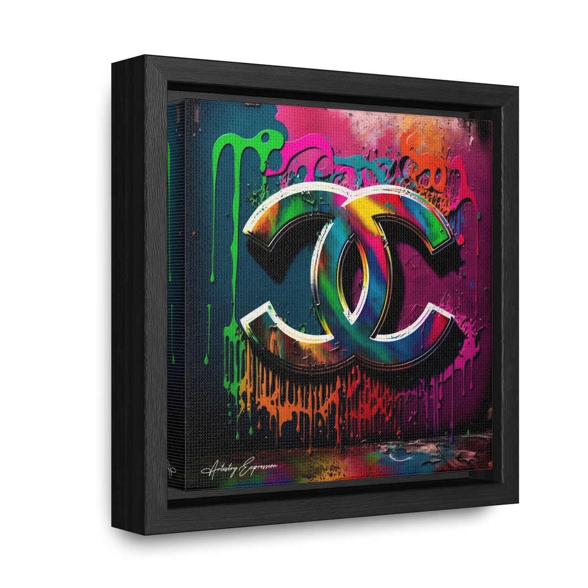 Street Art Broadcast: Channel Logo on Graffiti Wall