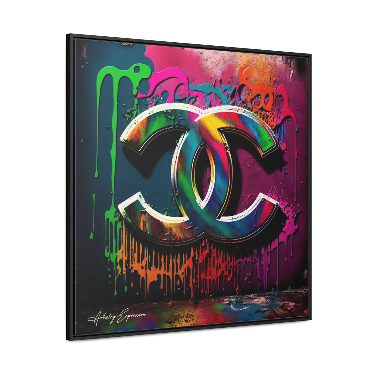 Street Art Broadcast: Channel Logo on Graffiti Wall