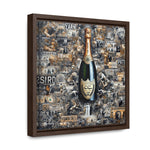 Champagne Dreams: Graffiti Fusion of Wealth and Celebration
