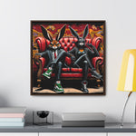 Bunny Street Style: Graffiti Mural of Urban Sophistication