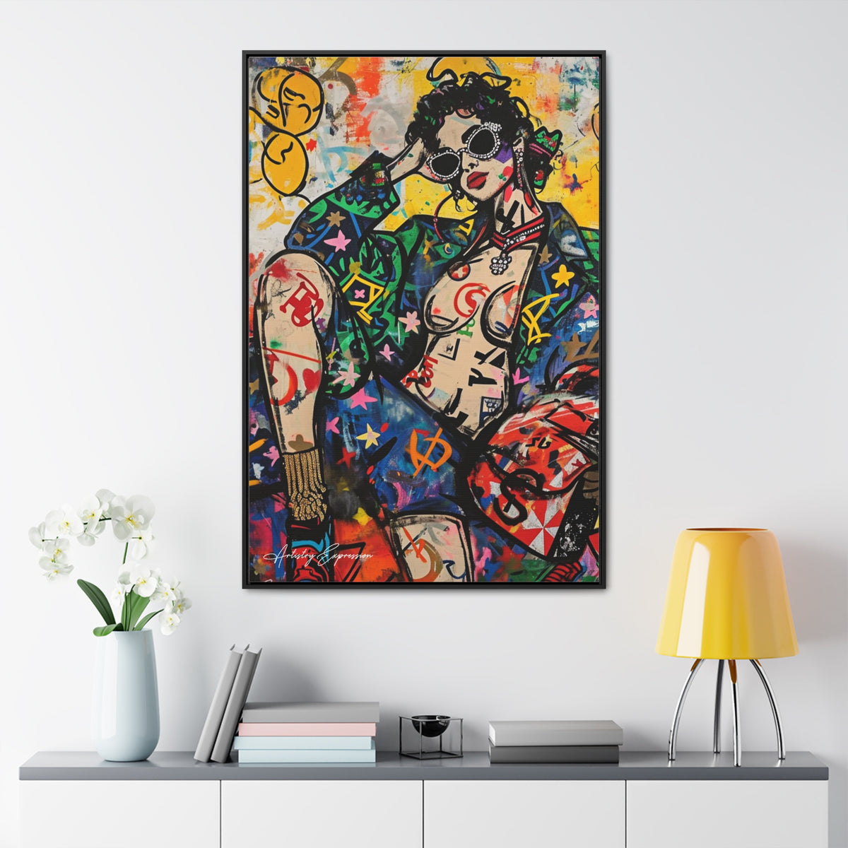 Déesse du graffiti : richesse et style en couleur