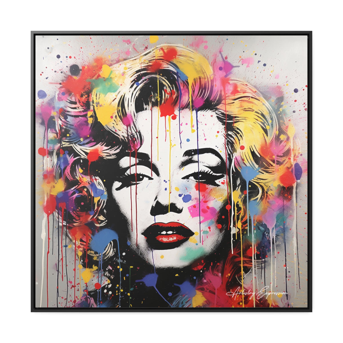 Graffiti Goddess: Marilyn Monroe's Vibrant Visage