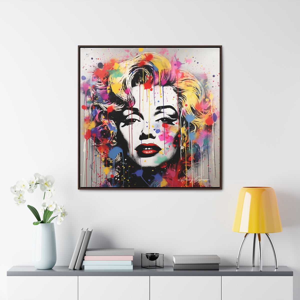 Graffiti Goddess: Marilyn Monroe's Vibrant Visage