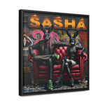 Playful Intrigue: Graffiti Mural with Anthropomorphic Rabbits