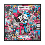 Expression urbaine : toile de graffiti vibrante