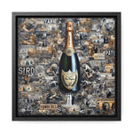 Champagne Dreams: Graffiti Fusion of Wealth and Celebration