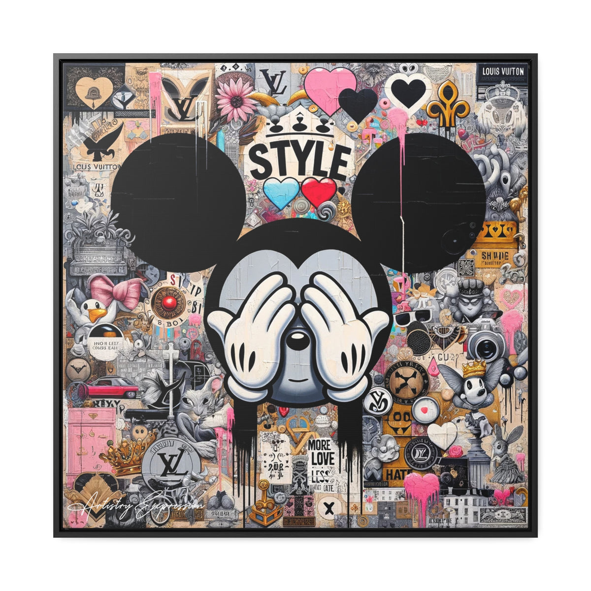 Urban Harmony: A Graffiti Mosaic of Pop Culture