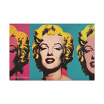 Pop Icon: Marilyn Monroe in Tri-Color Canvas