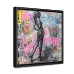 Urban Elegance: Sensuous Graffiti Symphony