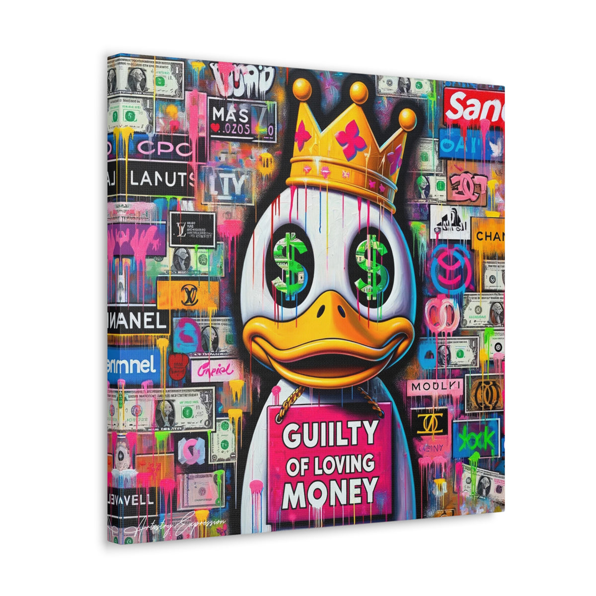 Luxury Lament: Graffiti Art on Obsession with Money