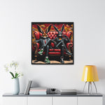 Bunny Street Style: Graffiti Mural of Urban Sophistication