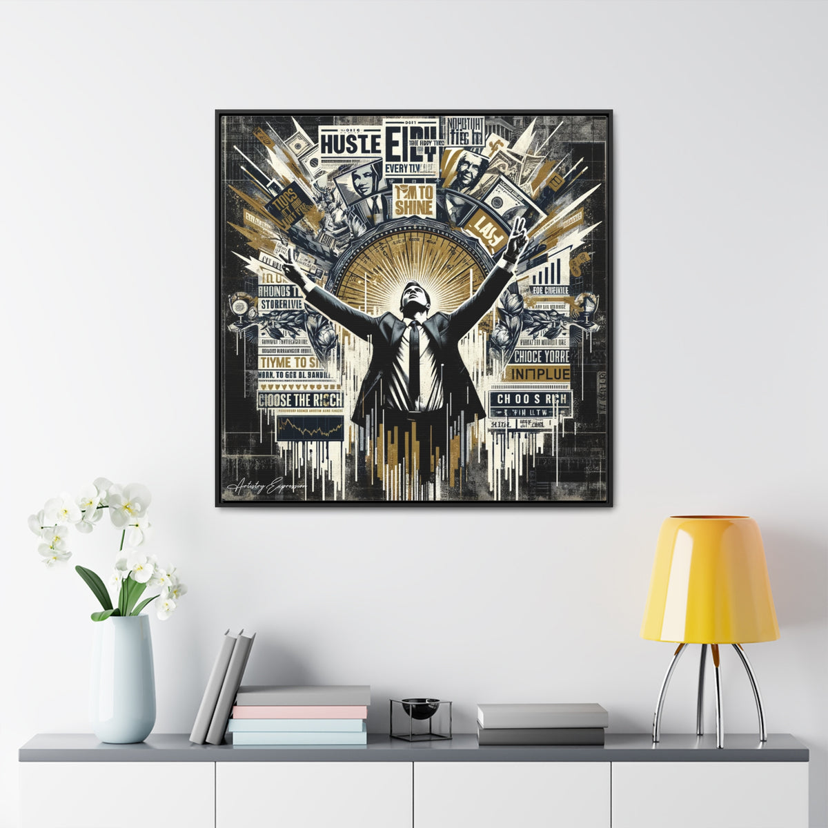 Success Symphony: Graffiti Ode to Financial Triumph